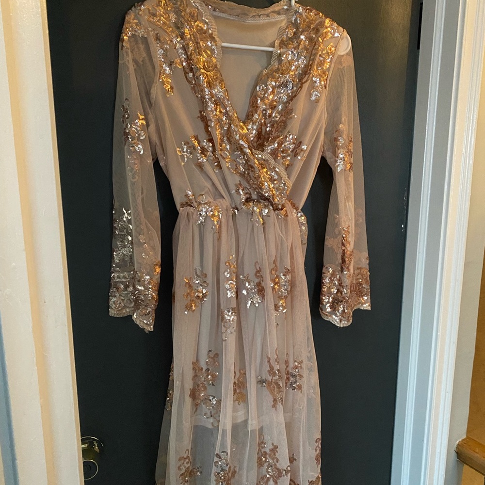 Gold dress